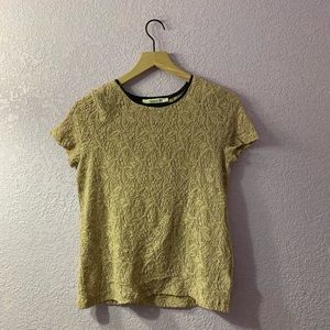 Forever 21 Nude Lace Shirt